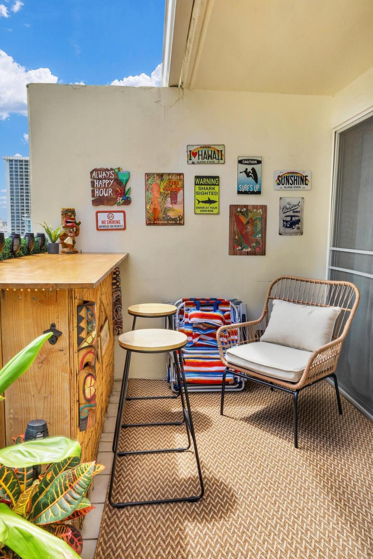 Surf & Sip Ocean View Tiki Style