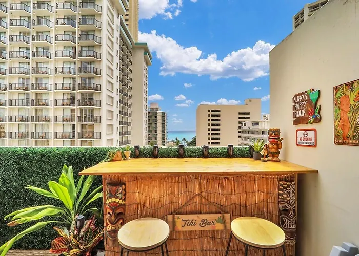 Surf & Sip Ocean View Tiki Style
